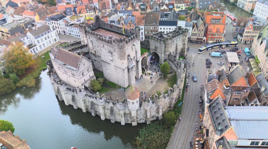 Gravensteen (Castle of the Counts), Ghent, East Flanders, Belgium